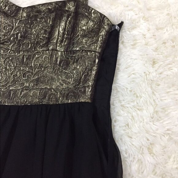 Marc New York Gold & Black Dress 2 - Picture 6 of 8